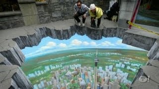 Interactive 3D Street Art Sidewalk art [upl. by Bagger377]