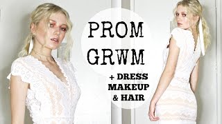 PROM GRWM 2017  Makeup Outfit amp Hair [upl. by Chuch633]