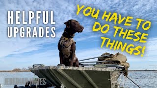 Jon Boat Top 10 UPGRADES Personalize and customize your aluminum boat Tracker Grizzly Sportsman [upl. by Ormiston]