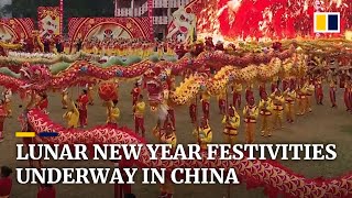 Festive mood and mass movement across China ahead of Lunar New Year [upl. by Nayk]