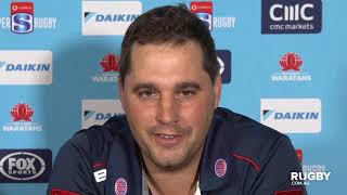 Super Rugby 2019 Round 10 Rebels press conference [upl. by Jessamyn]