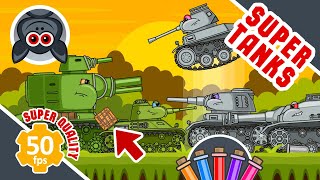 Super Tanks All Episodes of Season 1 “Steel Monsters” Tank Animation [upl. by Shaum]