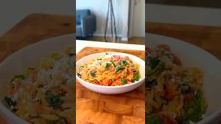 Easy OneTray Baked Orzo Recipe with Roasted Cherry Tomatoes  Creamy amp Flavorful Vegan Dish [upl. by Atilamrac]