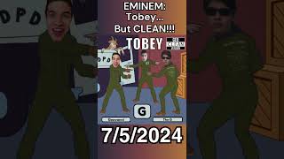 EMINEM  Tobey But CLEAN clean rap geo eminem tobey newmusic cleanhiphop cleanmu [upl. by Caro704]