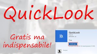 QuickLook  visualizzatore rapido di immagini quello che usano anche su Apple Mac OS [upl. by Okika]