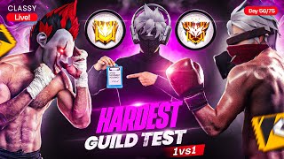 Day 5675 💦 HARDEST GUILD TEST 1 V 1 👿 100 FAIR TESTING 🔥 freefirelive classyfreefire [upl. by Licna]