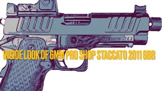 Inside look of EMG Arms 6mm Proshop series Staccato 2011 GBB Pistol… [upl. by Myrlene]