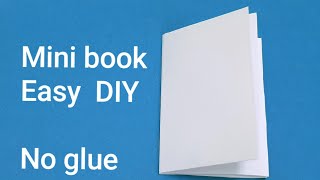 How to make a 8 page MINI BOOK with 1 sheet of paper no glue very easy [upl. by Ennirok124]