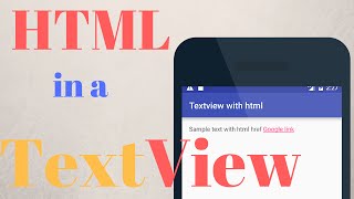 HOW TO SHOW HTML INSIDE TEXTVIEW  Android Development [upl. by Eboh]