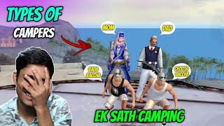 Types Of Campers In Free Fire  Free Fire Campers [upl. by Shulman689]