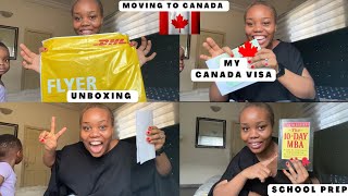 Unboxing my CANADA VISA ENVELOPE🇨🇦  Moving to Canada as an International Student [upl. by Kimmel]