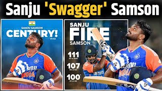 IND vs SA  Sanju Swagger Samson has scored three centuries in last 5 innings  AP CRIC SPACE [upl. by Philan]