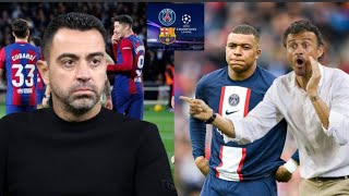 xavi gentan kon kijan li pral jwe fas PSG vinn tande koze dim eske nou dakor PSG vs Barça Quart de f [upl. by Dnomyad]