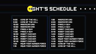 adult swim Friday Schedule PacMan [upl. by Georas332]