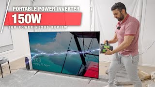 Can this portable 150W Inverter Power an 85quot TV and MacBook Pro  EGO Nexus 10Ah Battery REVIEW [upl. by Radburn]