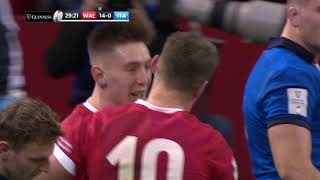 Extended Highlights Wales v Italy  Guinness Six Nations [upl. by Kcirdorb]