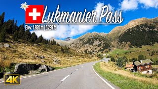 Scenic Drive across the Lukmanier Pass Switzerland 🇨🇭 Driving from Disentis to Biasca [upl. by Yenaiv]