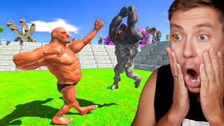 Reacting To 1v1 SUPER BOXING Animal Battle Revolt Battle SImulator [upl. by Aneles]