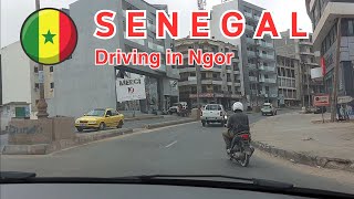 A tour drive in Dakar at Sicap Liberte Almadies and Ngor driving tour dakar senegal africa [upl. by Lagasse]