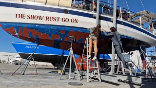 Here for the long haul Restoration amp hull work on steel boat  Episode 4 [upl. by Ayikan223]