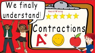 Contractions  Award Winning Contractions Teaching Video  What is a Contraction  Apostrophe [upl. by Lymn]