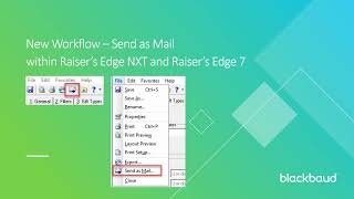 Raisers Edge NXT Send as Mail [upl. by Oirotciv157]