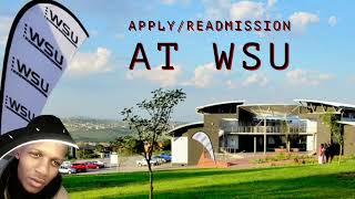 HOW TO APPLY OR DO READMISSION AT WALTER SISULU UNIVERSITY [upl. by Broeker670]