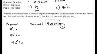 PC03 Representation with Percent Decimal Fraction Part 2 [upl. by Werda]