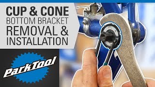 How to Remove and Install Bottom Brackets  Cup amp Cone [upl. by Ernald]