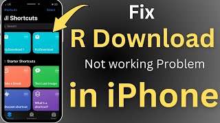 How to fix R Download Problem in iPhone  iOS 18 R Download not Working  2024 [upl. by Keele]