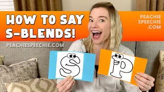 How to say S Blends by Peachie Speechie [upl. by Vey]