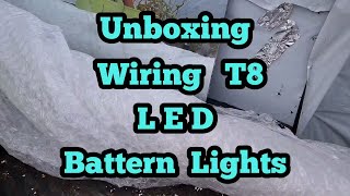 Unboxing and wiring T8 led batten lights [upl. by Nessy]