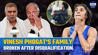 Vinesh Phogat Disqualified Before Olympics Final Family Weeps amp Claims Racism in Paris  Watch [upl. by Elamaj]