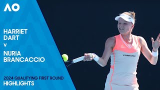 Harriet Dart v Nuria Brancaccio Highlights  Australian Open 2024 Qualifying First Round [upl. by Sewell]