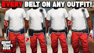 UPDATED How To Get EVERY BELT On Any Outfit Glitch In GTA 5 Online 169 No Transfer Glitch [upl. by Dulcle580]