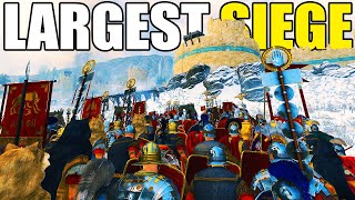 The Largest ROMAN ARMY Siege of SUPERFORTRESS Ever  Bannerlord Eagle Rising Mod 15 [upl. by Bridie707]