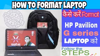 How to Format Hp Pavilion G Series Laptop  Follow Steps  Very Easy [upl. by Eiramoj]