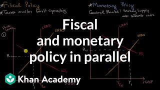 Fiscal and monetary policy in parallel  AP Macroeconomics  Khan Academy [upl. by Aynwat]