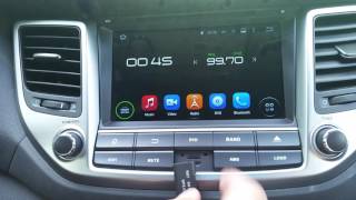 Hyundai Tucson Android bilstereo Navigation [upl. by Charlotta]