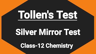 Tollens Test Silver mirror test class12 organic chemistryTest for aldehydes [upl. by Havot338]