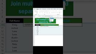 Combine Cells Easily with Excels ARRAYTOTEXT Function exceltips exceltricks excelhacks excel [upl. by Darach402]