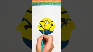 Minion Painting 💛 Art for Kids shorts minions despicableme [upl. by Joby]