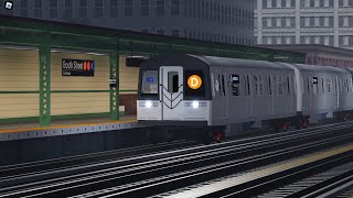 PTA Subway Westpotat bound R184 D train at Booth Street [upl. by Yltsew]