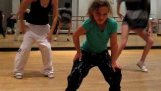 9 year old Amazing Dance video of Emily a very talented young girl hip hop dancer at practice 2010 [upl. by Codee]