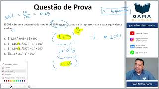 QUESTÃO 33002  CAPITALIZAÇÃO SIMPLES E COMPOSTA CAP10 CPA20 CEA AI ANCORD [upl. by Fransis]