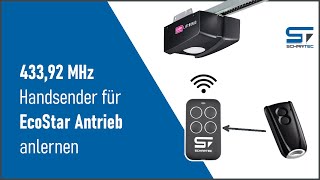 Handsender für EcoStar 43392 MHz anlernen  Schartec [upl. by Ploch]