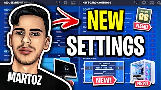 Martozs NEW Settings in Fortnite Season OG BEST STRETCH RES [upl. by Helaine]