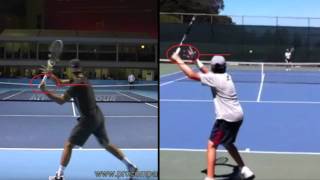 Three Tips For Improving A Lefty Tennis Forehand [upl. by Hourihan]