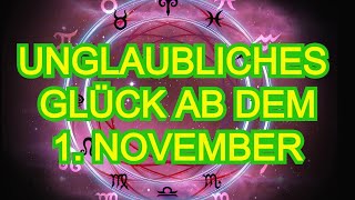 Diese Sternzeichen werden ab dem 1 November eine Glückssträhne haben [upl. by Learrsi364]