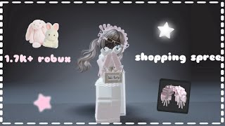 robux shopping spree 🍥 17k [upl. by Hadik]